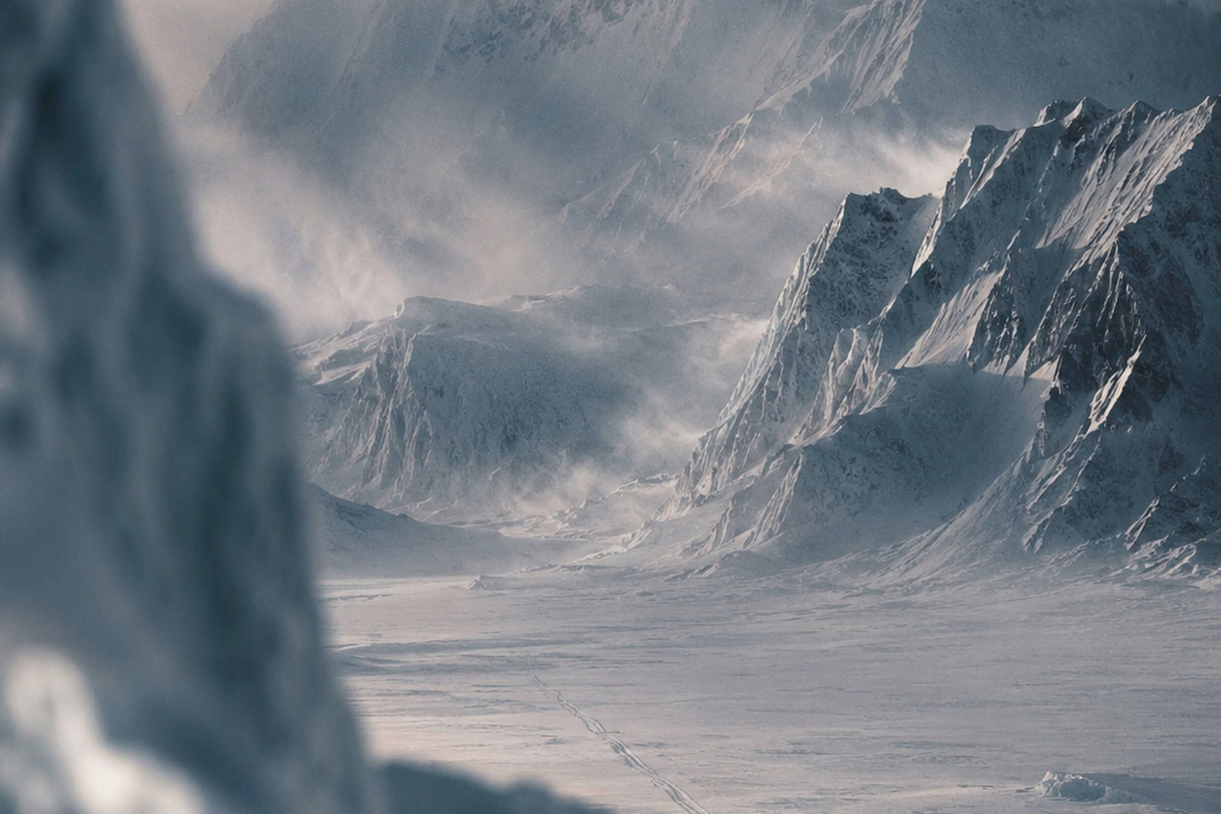 Polar expedition landscape for OKGO brand story